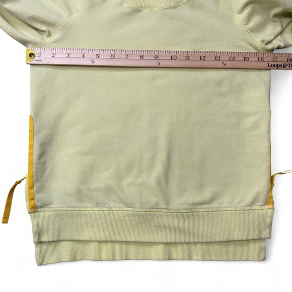 Lululemon Rejuvenate Pullover Sweatshirt 2 Yellow Zip Hem‎ Athleisure Sporty Fit - Picture 9 of 10